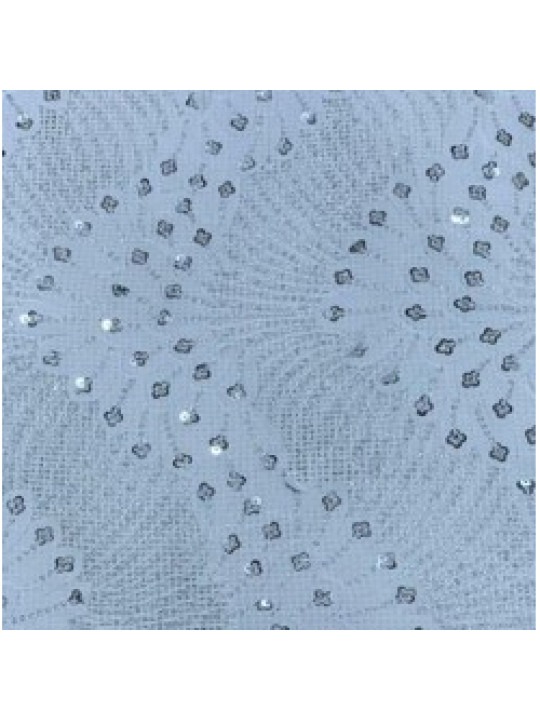 Maze Lace Fabric in vibrant orange.